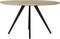 Light & Living Eettafel Magnifera - Hout/Zwart - Ø140cm - Modern,Landelijk
