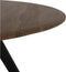 Light & Living Eettafel Mimoso - Hout/Zwart - Ø140cm - Modern,Luxe