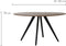 Light & Living Eettafel Mimoso - Hout/Zwart - Ø140cm - Modern,Luxe