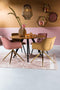 Light & Living Eettafel Mimoso - Hout/Zwart - Ø140cm - Modern,Luxe