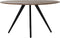 Light & Living Eettafel Mimoso - Hout/Zwart - Ø140cm - Modern,Luxe