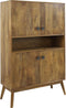 Light & Living Espita Kast met laden - Hout/Olie Bruin - 104x40x158cm