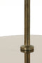 Light&living Etagere 3 laags Ø35x43 cm DANULA ruw ant. brons+bruin glas