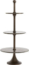 Light&living Etagere 3 laags Ø51x100 cm VERMENTINO donker bruin marmer