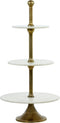 Light&living Etagere 3 laags Ø51x100 cm VERMENTINO marmer wit