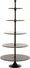 Light&living Etagere 5 laags Ø79x175 cm VERMENTINO donker bruin marmer