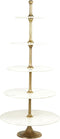 Light&living Etagere 5 laags Ø79x175 cm VERMENTINO marmer wit