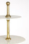 Light&living Etagere 5 laags Ø79x175 cm VERMENTINO marmer wit