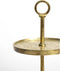 Light & Living Etagère Lutek - Goud - 2 Laags - Modern,Luxe - Kerst cadeau - Kerst cadeautjes - Cadeau vrouw - Cadeau man - Cadeau voor haar - Cadeau voor hem - Kerstcadeau - Kerst kado - Kado man - Kado vrouw