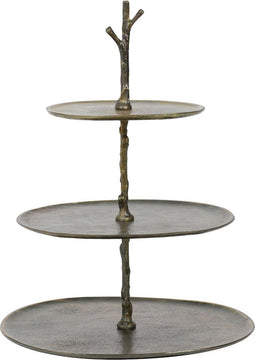 Light & Living Etagère Tresa - Antiek Brons - 3 Laags - Luxe - Kerst cadeau - Kerst cadeautjes - Cadeau vrouw - Cadeau man - Cadeau voor haar - Cadeau voor hem - Kerstcadeau - Kerst kado - Kado man - Kado vrouw