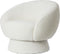 Light & Living Fauteuil Avoria - Bouclé - Crème