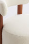 Light & Living Fauteuil Ferentino - Acaciahout en Bouclé - Crème