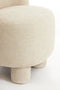 Light & Living Fauteuil Kamova - Chenille - Crème