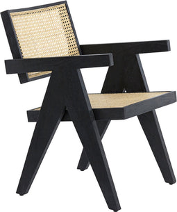 Light & Living Fauteuil 'Morazan' Hout en rotan, kleur Zwart