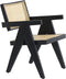 Light & Living Fauteuil 'Morazan' Hout en rotan, kleur Zwart