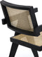 Light & Living Fauteuil 'Morazan' Hout en rotan, kleur Zwart