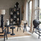 Light & Living Fauteuil 'Morazan' Hout en rotan, kleur Zwart