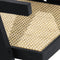 Light & Living Fauteuil 'Morazan' Hout en rotan, kleur Zwart