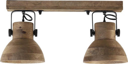 Light & Living Hang-/wandlamp Ilanio - Hout - 50x17x25cm - 2L - Binnen Modern