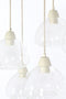 Light&living Hanglamp 10L 120x19x14 cm BISHO glas helder+crème