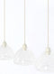 Light&living Hanglamp 3L 94x26x19 cm BISHO glas helder+crème