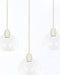 Light&living Hanglamp 5L 104x19x14 cm BISHO glas helder+crème