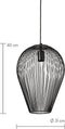 Light & Living Hanglamp Abby - Zwart - Ø31cm - Modern - Hanglampen Eetkamer, Slaapkamer, Woonkamer