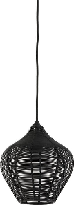 Light & Living Hanglamp Alvaro - 20cm - Mat Zwart