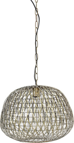 Light & Living Hanglamp Alwina - Antiek Brons - Ø40cm - Modern - Hanglampen Eetkamer, Slaapkamer, Woonkamer