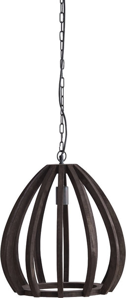 Light & Living Hanglamp Barsia - Mangohout - 40cm - Donkerbruin