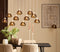 Light & Living Hanglamp Bisho - 10-Lamps - Bruin