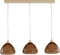 Light & Living Hanglamp Bisho - 3-Lamps - Bruin