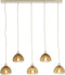 Light & Living Hanglamp Bisho - 5-Lamps - Bruin