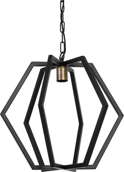Light & Living Hanglamp BRESCA mat zwart L 45 x Ø46