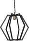 Light & Living Hanglamp BRESCA mat zwart L 45 x Ø46