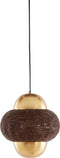 Light & Living Hanglamp Cetara - Kralen - 26cm - Donkerbruin/Brons