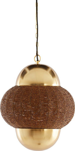 Light & Living Hanglamp Cetara - Kralen - 33cm - Bruin/Brons