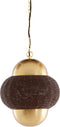 Light & Living Hanglamp Cetara - Kralen - 33cm - Donkerbruin/Brons