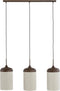 Light & Living Hanglamp Dania - Bruin/Crème - 90x22x32cm - 3L - Modern - Hanglampen Eetkamer, Slaapkamer, Woonkamer