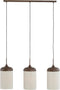 Light & Living Hanglamp Dania - Bruin/Crème - 90x22x32cm - 3L - Modern - Hanglampen Eetkamer, Slaapkamer, Woonkamer