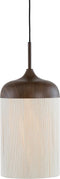 Light & Living Hanglamp Dania - Bruin/Crème - 90x22x32cm - 3L - Modern - Hanglampen Eetkamer, Slaapkamer, Woonkamer