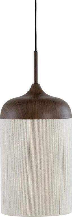 Light & Living Hanglamp Dania - Bruin/Crème - Ø27.5x52cm - Modern - Hanglampen Eetkamer, Slaapkamer, Woonkamer