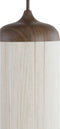 Light & Living Hanglamp Dania - Bruin/Crème - Ø27.5x52cm - Modern - Hanglampen Eetkamer, Slaapkamer, Woonkamer