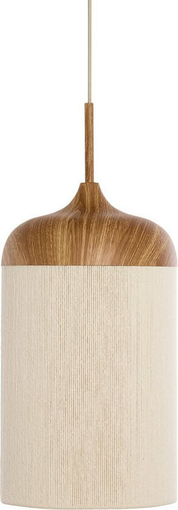 Light & Living Hanglamp Dania - Houtlook en touw - 22cm