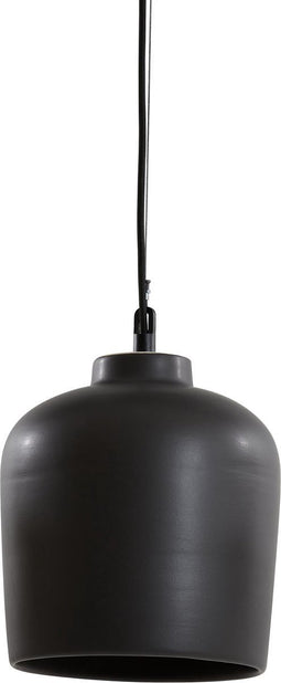Light & Living Hanglamp Dena - Zwart - Ø22.5cm - Modern - Hanglampen Eetkamer, Slaapkamer, Woonkamer