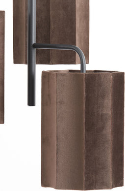 Light & Living Hanglamp Edisa - 3-lamps - Donkerbruin