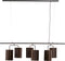 Light & Living Hanglamp Edisa - 6-Lamps - Donkerbruin