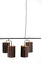 Light & Living Hanglamp Edisa - 6-Lamps - Donkerbruin