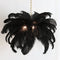Light & Living Hanglamp Feather - Zwart - Ø80cm - Landelijk - Hanglampen Eetkamer, Slaapkamer, Woonkamer