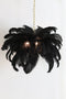 Light & Living Hanglamp Feather - Zwart - Ø80cm - Landelijk - Hanglampen Eetkamer, Slaapkamer, Woonkamer